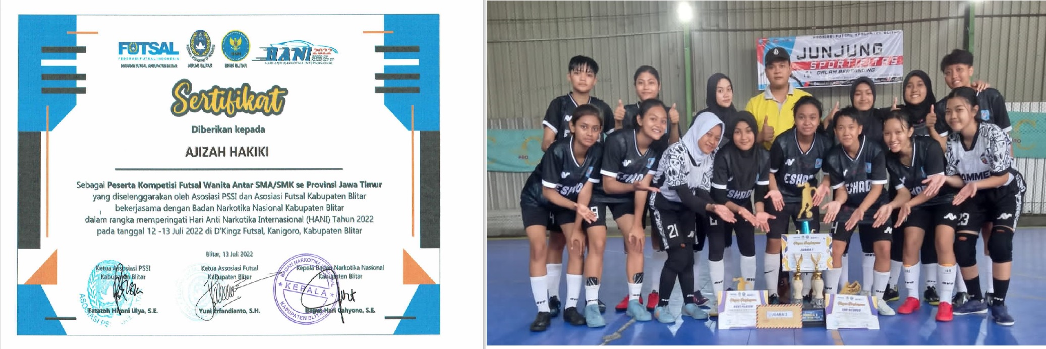 Kompetisi Futsal Putri Antar SMA/SMK/MA sederajat Se Jawa Timur