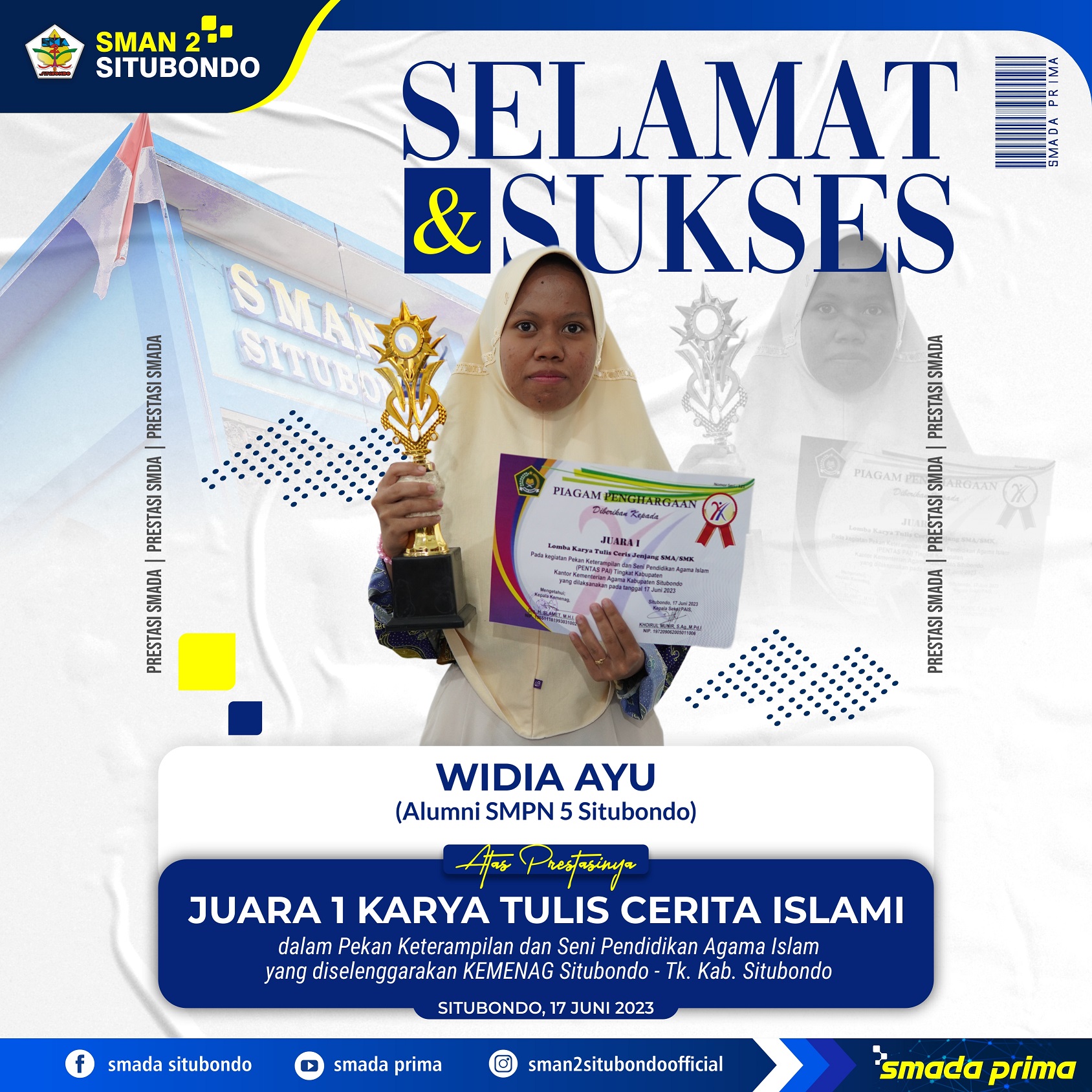 PEKAN KETERAMPILAN DAN SENI PENDIDIKAN AGAMA ISLAM - LOMBA KARYA TULIS CERITA ISLAMI