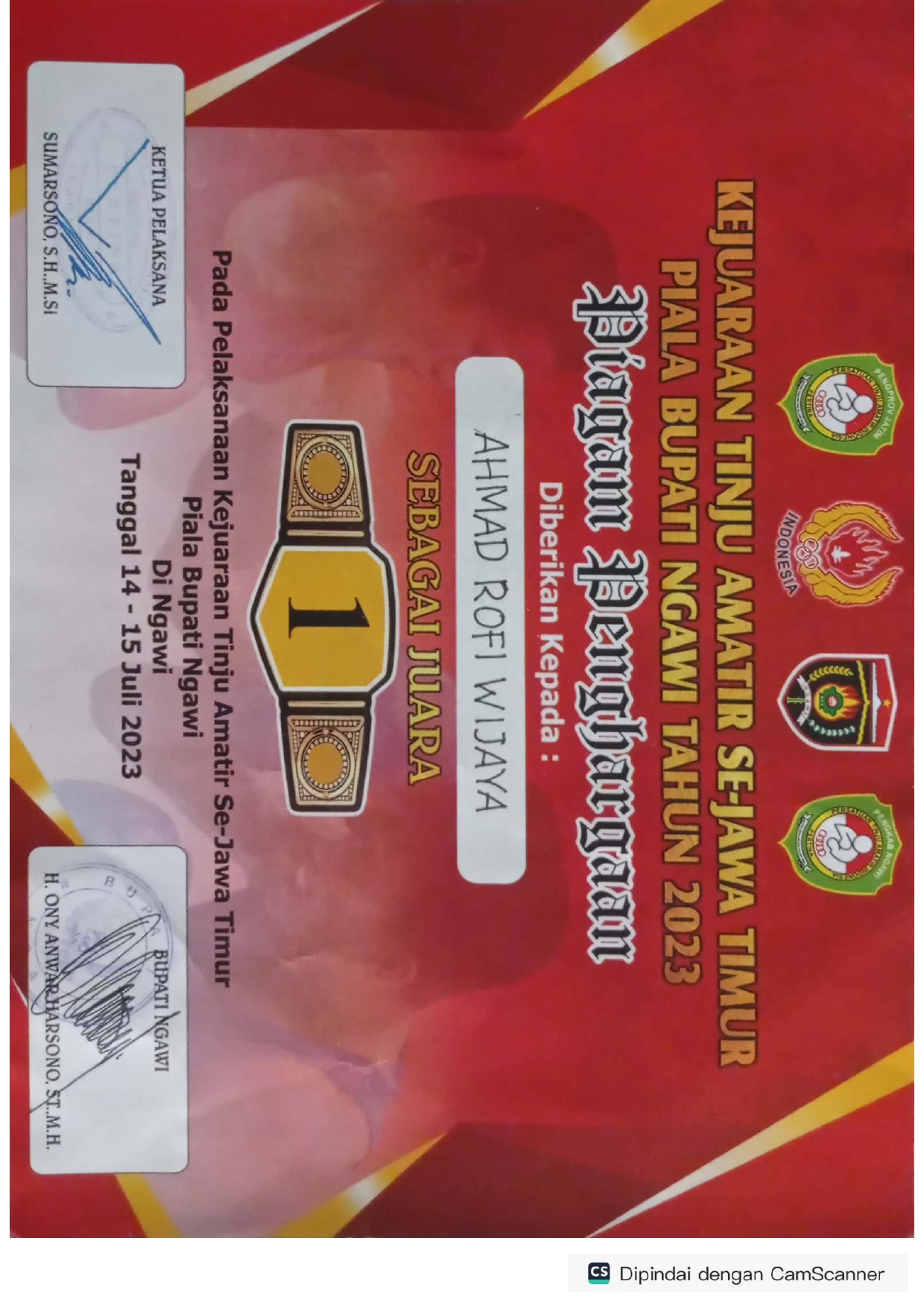TINJU AMATIR SE JAWA TIMUR
