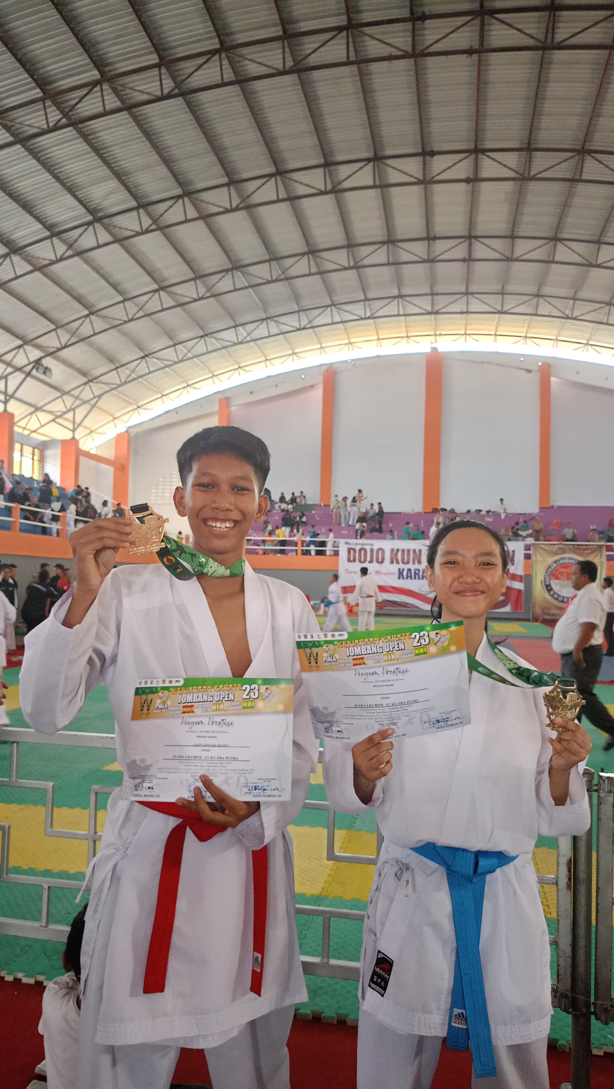 Kejuaraan Karate Jombang Open 2023 Kumite -55kg Junior Putra