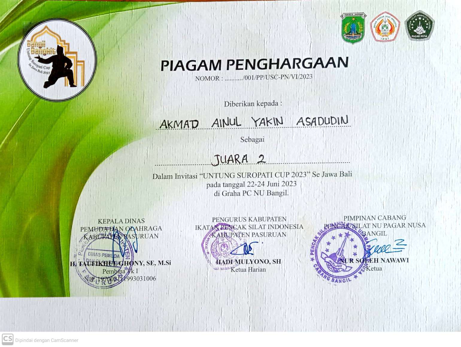 KEJUARAAN PENCAK SILAT UNTUNG SIROPATI