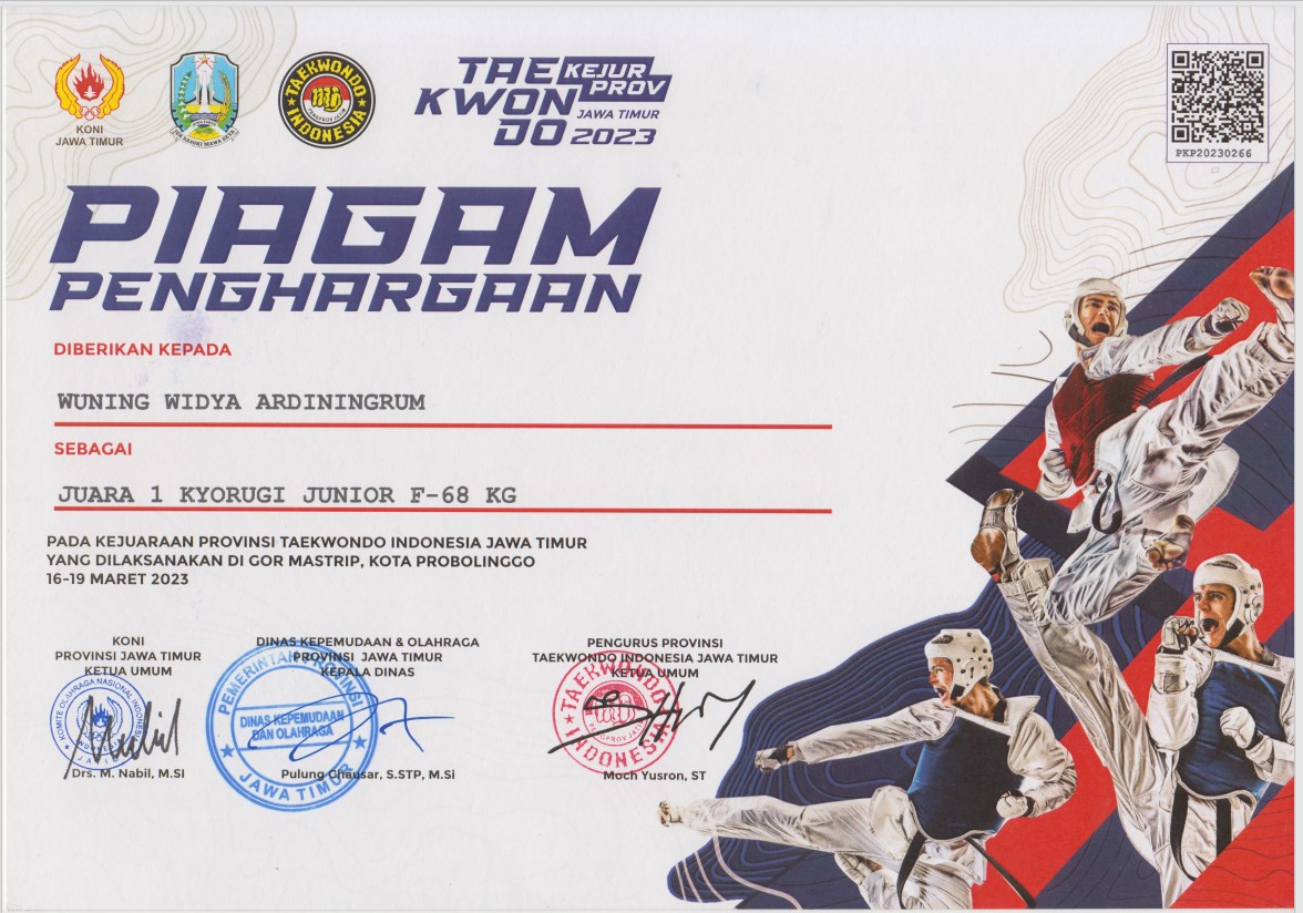 KEJUARAAN PROVINSI TAEKWONDO INDONESIA JAWA TIMUR