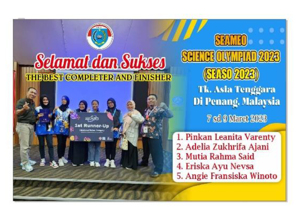 SECOND SEAMEO SCIENCE OLYMPIAD (SEASO), MALAYSIA