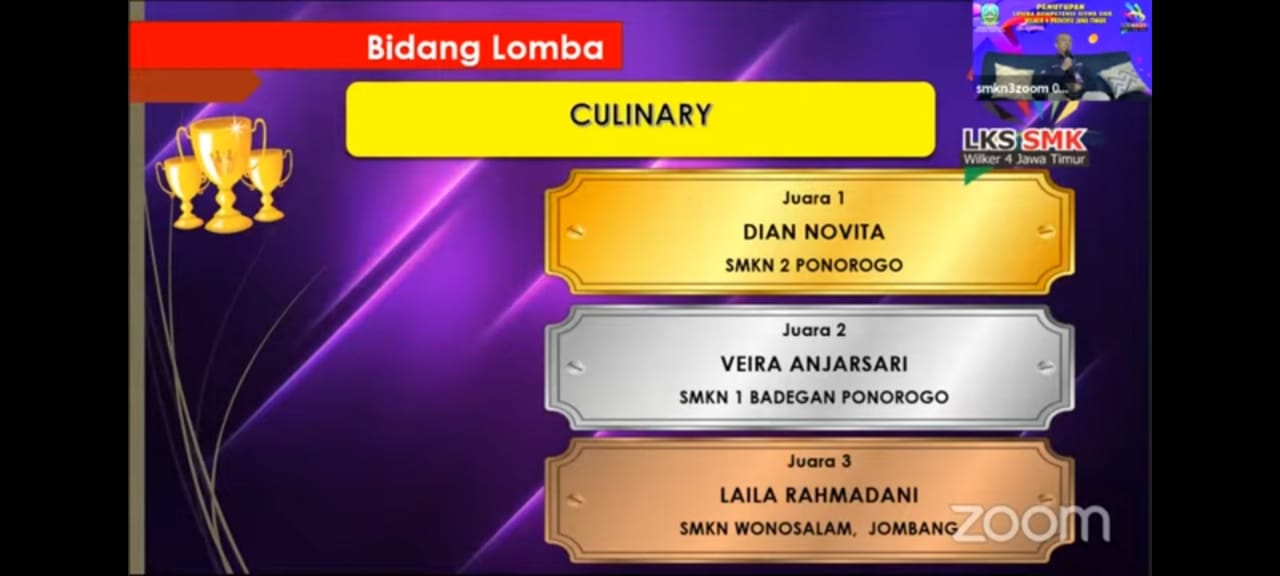 LOMBA KOMPETENSI SISWA BIDANG LOMBA CULINARY