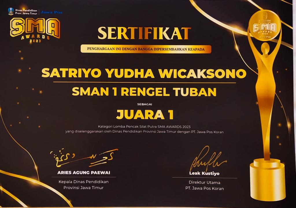 SMA AWARDS 2023 (PENCAK SILAT PUTRA)