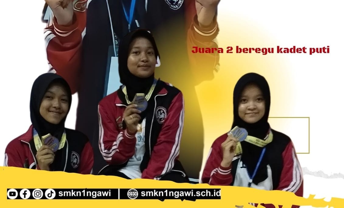 Juara 2 Beregu Kadet Putri Kejuaraan Karate Antar Pelajar INKANAS SE-Karisidenan Madiun Piala Bupati Ngawi