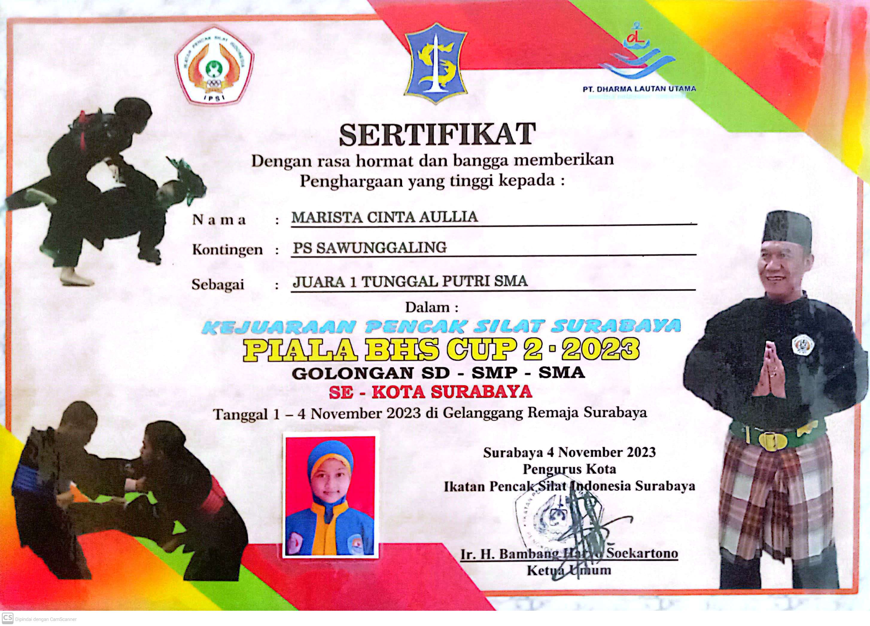 Kejuaraan PENCAK SILAT SURABAYA Piala BHS CUP-2