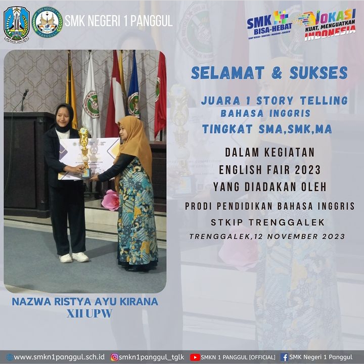 JUARA 1 STORY TELLING BAHASA INGGRIS TINGKAT SMA,SMK,MA