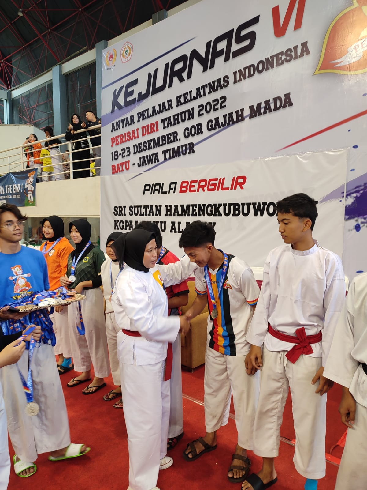 Kejuaraan Nasional (Kejurnas) Silat Perisai Diri (PD) Antar Pelajar VI 2022 - Juara 1 Kelas E Kategori Remaja