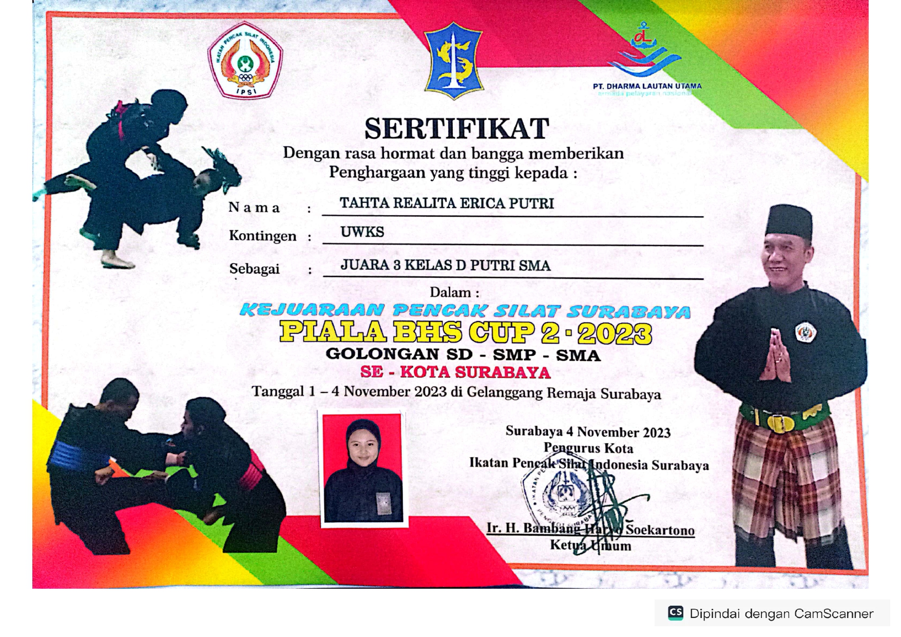 Kejuaraan Pencak Silat Surabaya Piala BHS CUP 2 