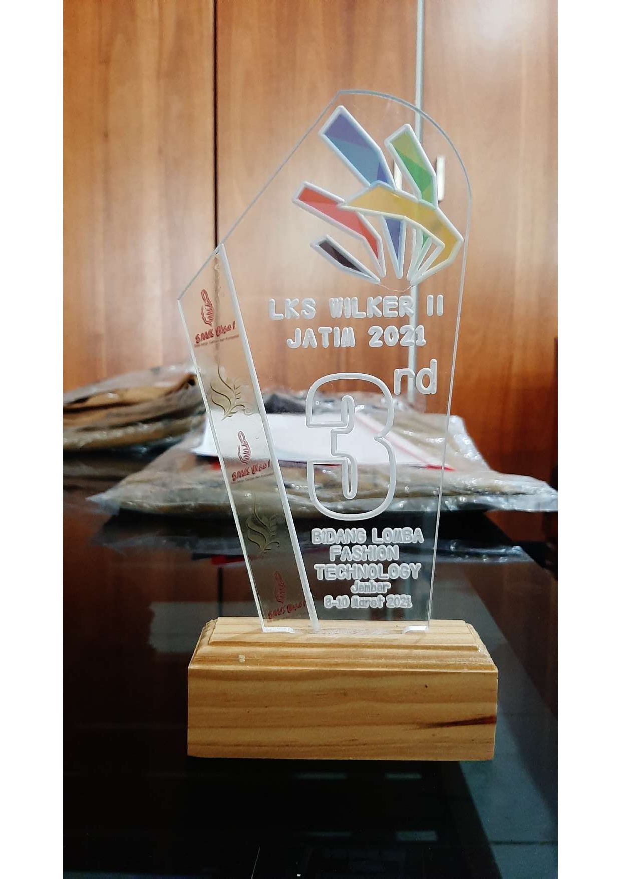 Juara 3 Fashion Techology Lomba Kompetensi Siswa Wilayah Kerja II Jawa Timur