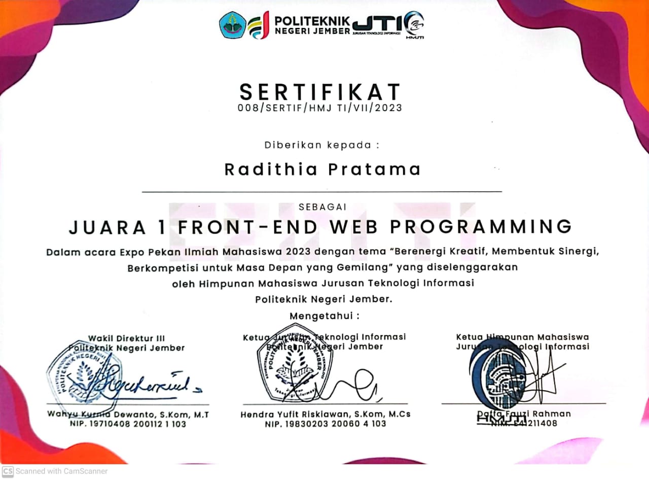 FRONT - END WEB PROGRAMMING