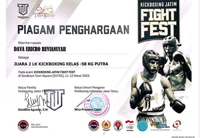 LK Kickboxing Kelas -58 Kg Putra Pada Event Kickboxing Fight Fest 