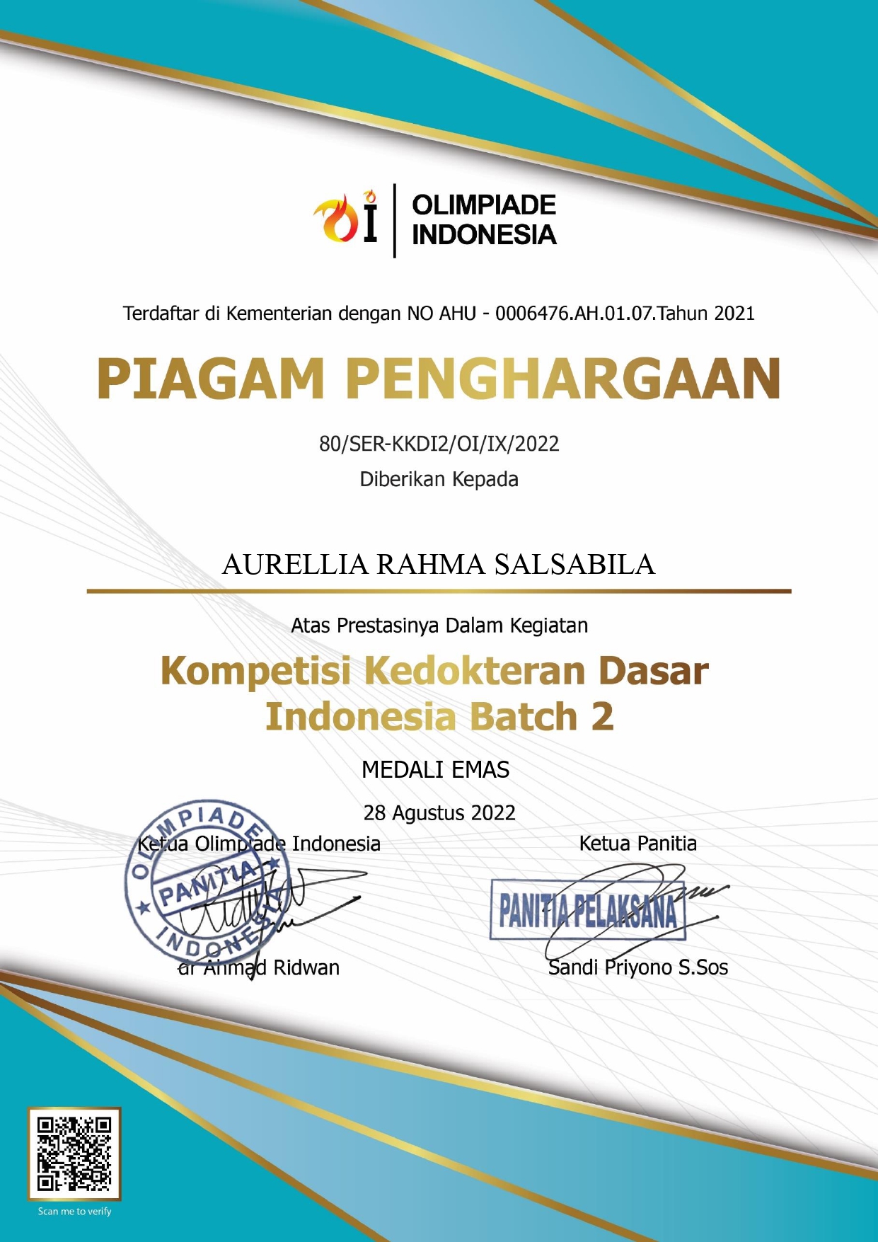 KOMPETISI KEDOKTERAN DASAR INDONESIA BATCH 2