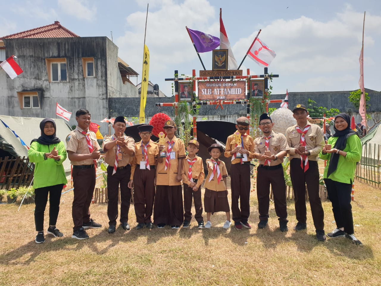 Lomba Pramuka SLB Se- Tulungagung kategori menendang bola