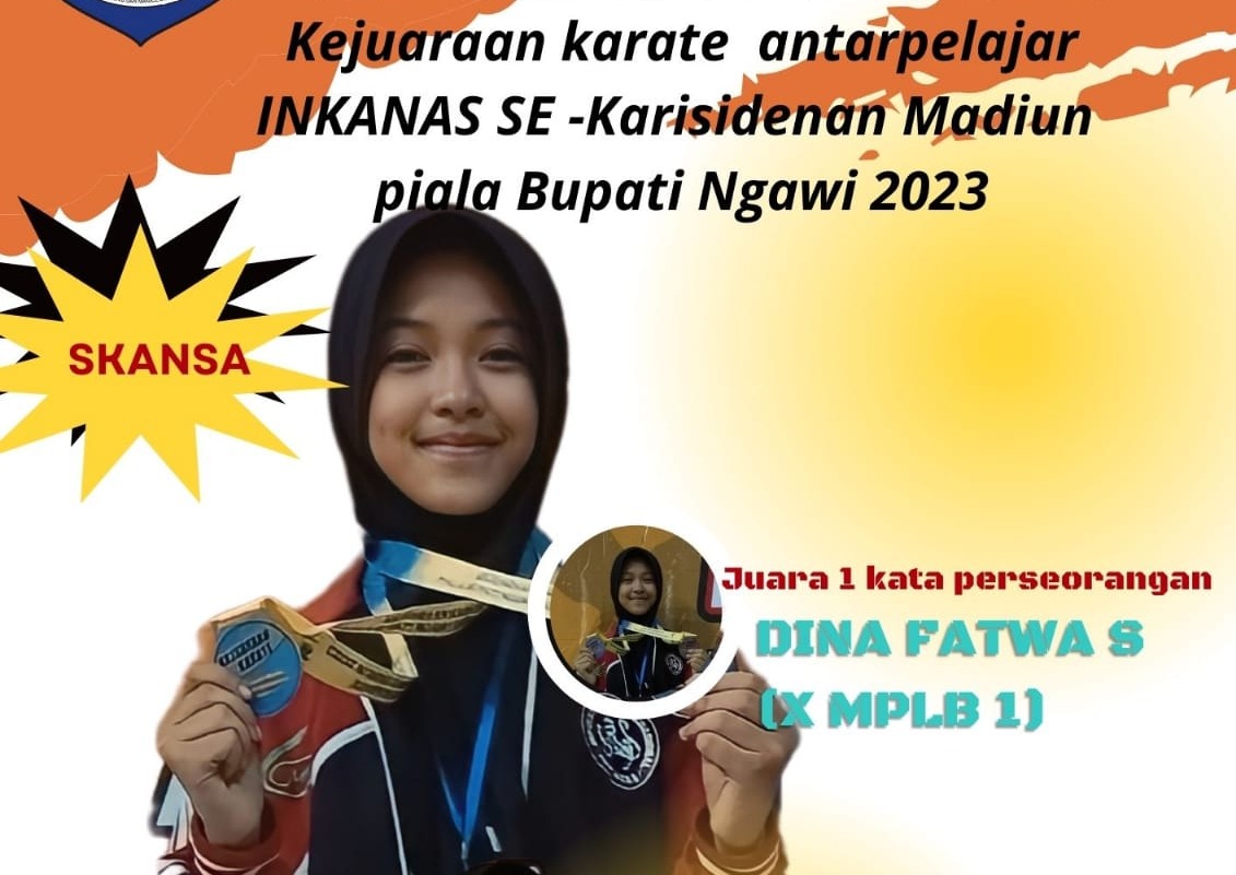 Kata Perseorangan Kejuaraan Karate Antar Pelajar INKANAS SE-Karisidenan Madiun Piala Bupati Ngawi 