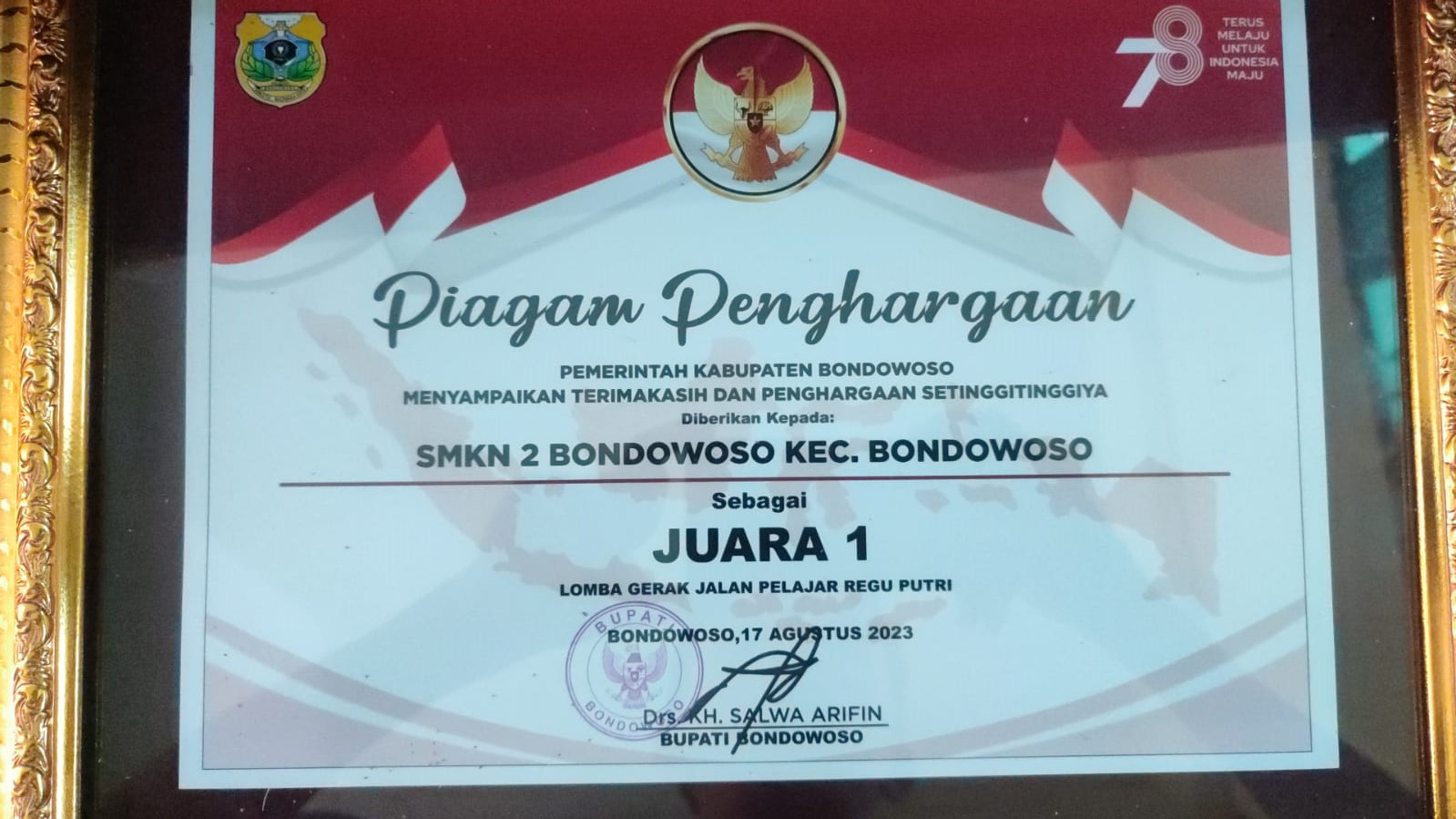 LOMBA GERAK JALAN PELAJAR REGU PUTRI