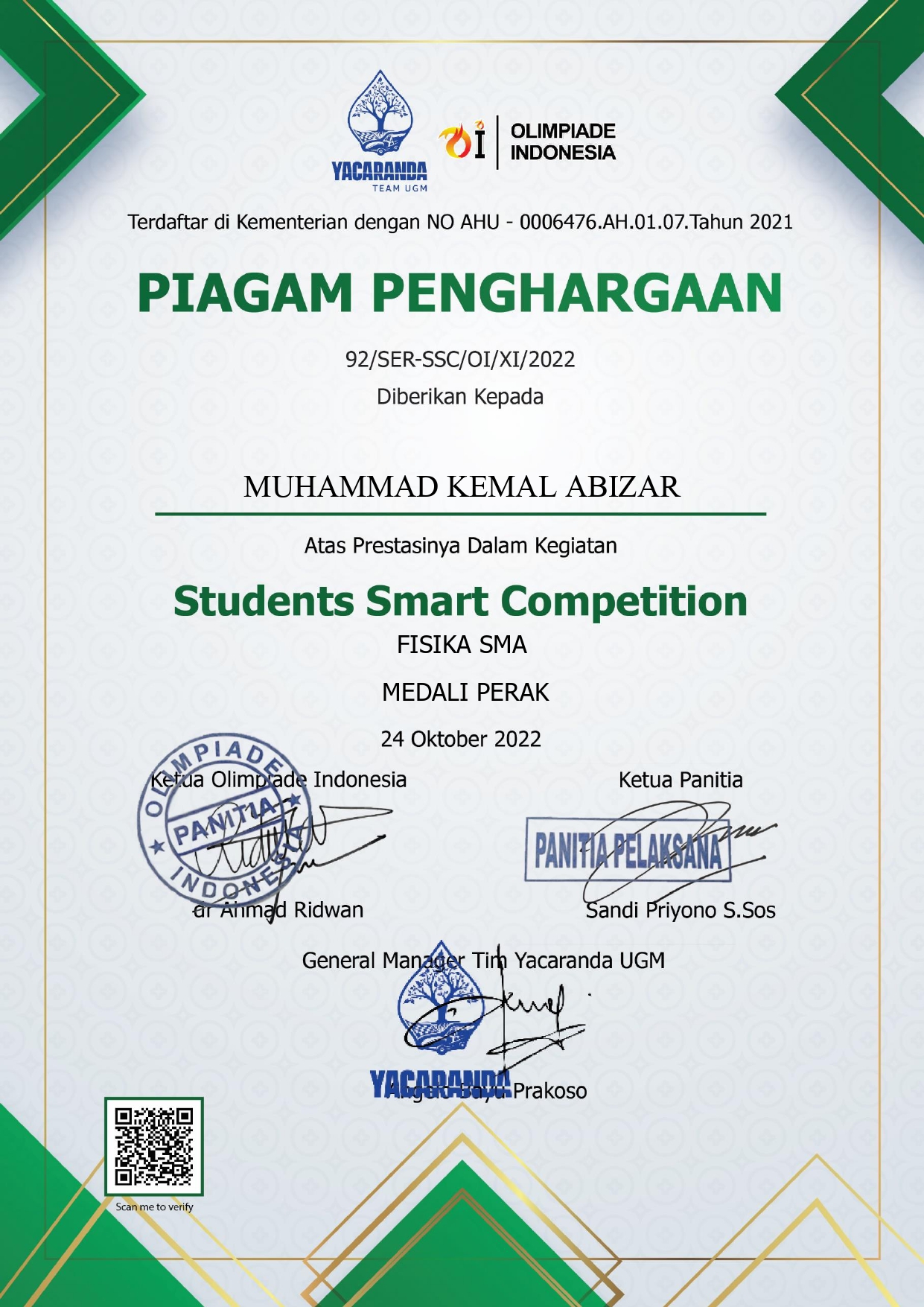 STUDENTS SMART COMPETITION - FISIKA