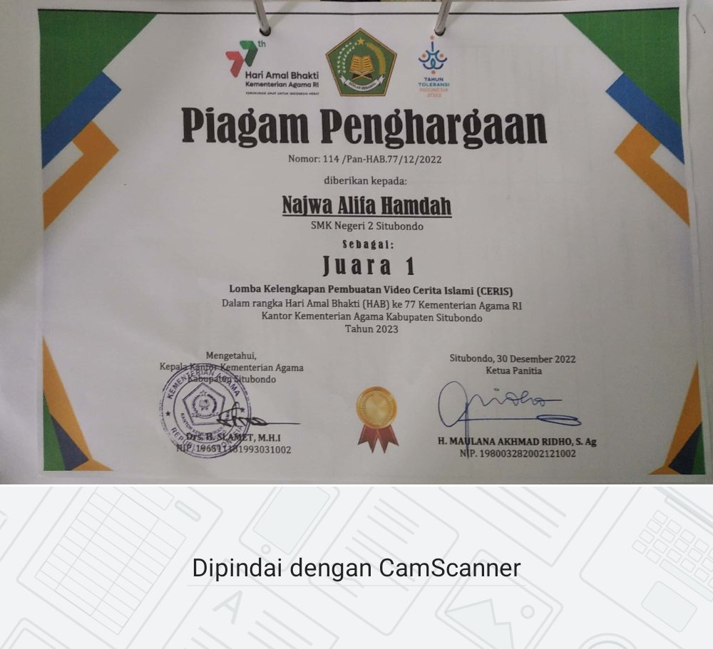 LOMBA CERIS JENJANG SMK DALAM RANGKA HAB KEMENAG RI ke 76 THN 2022