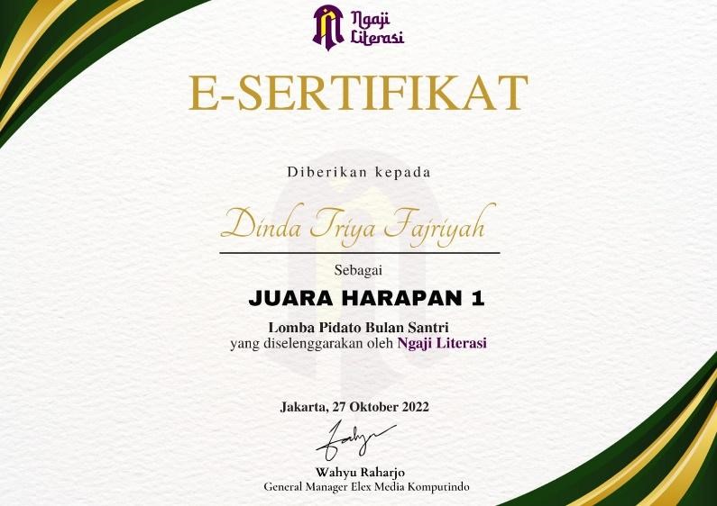 Lomba Pidato Bulan Santri