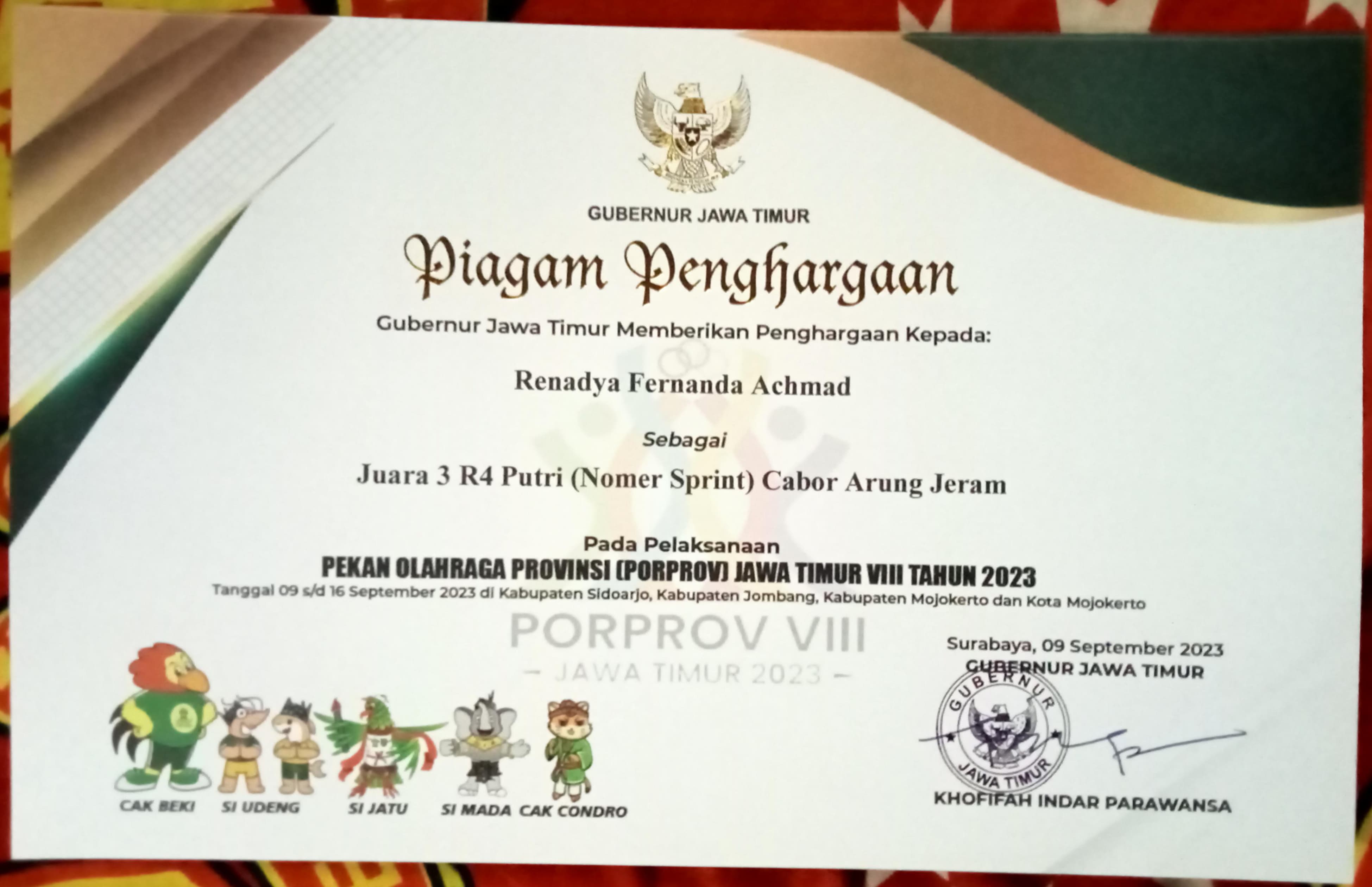 Pekan Olahraga Provinsi (PORPROV) Jawa Timur VIII Tahun 2023