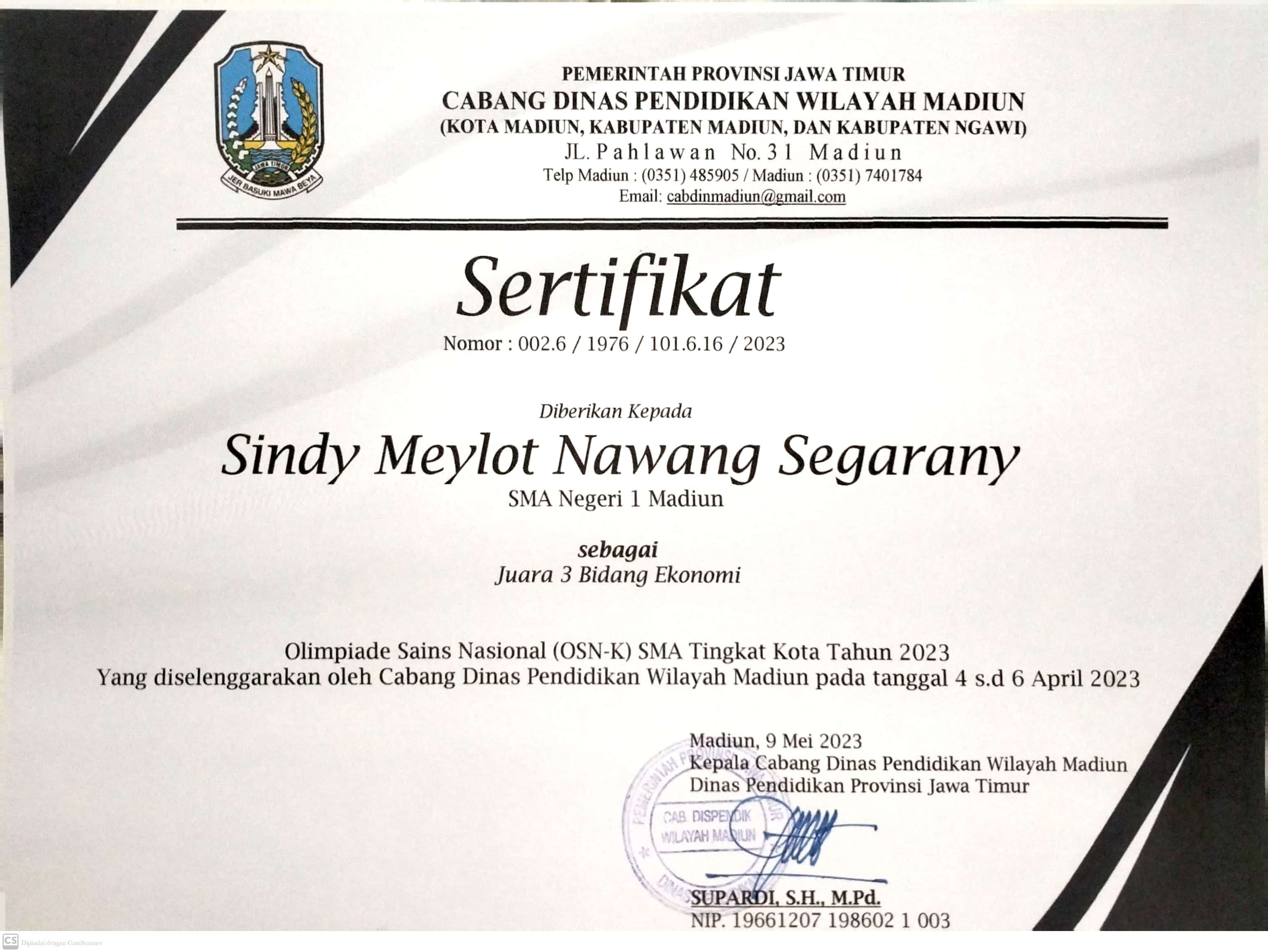 Olimpiade Sains Nasional (OSN-K) SMA
