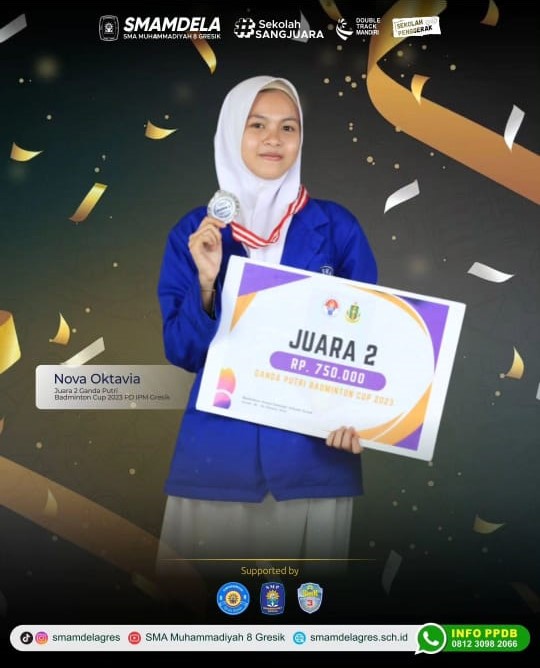 JUARA 2 GANDA PUTRI BADMINTON CUP 2023 PD IPM GRESIK