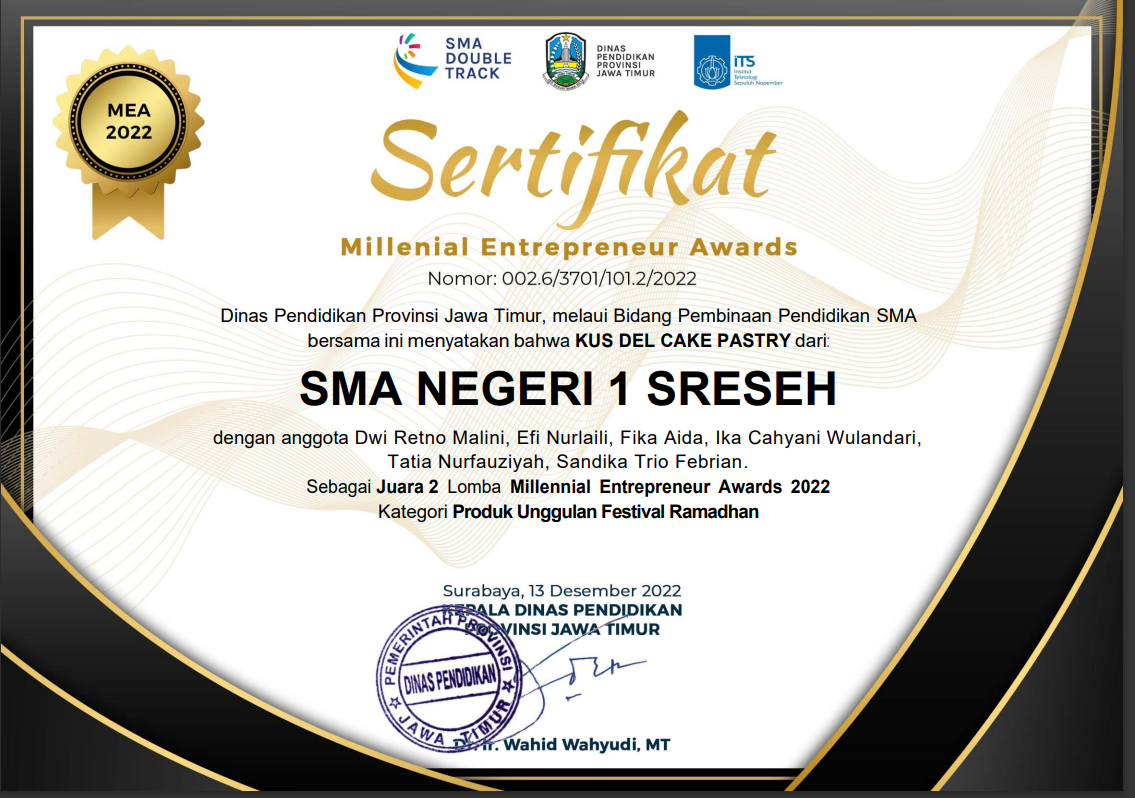 Milenial Entrepreneur Awards 2022 - Kategori Produk Unggulan Festival Ramadhan