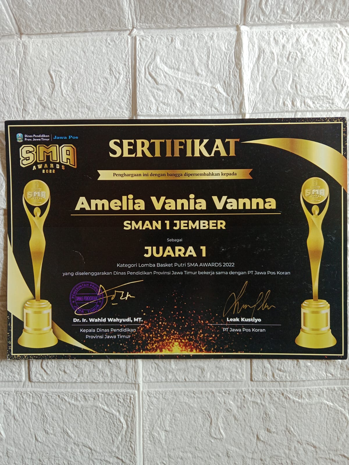 Lomba Basket Putri SMA AWARDS 2022