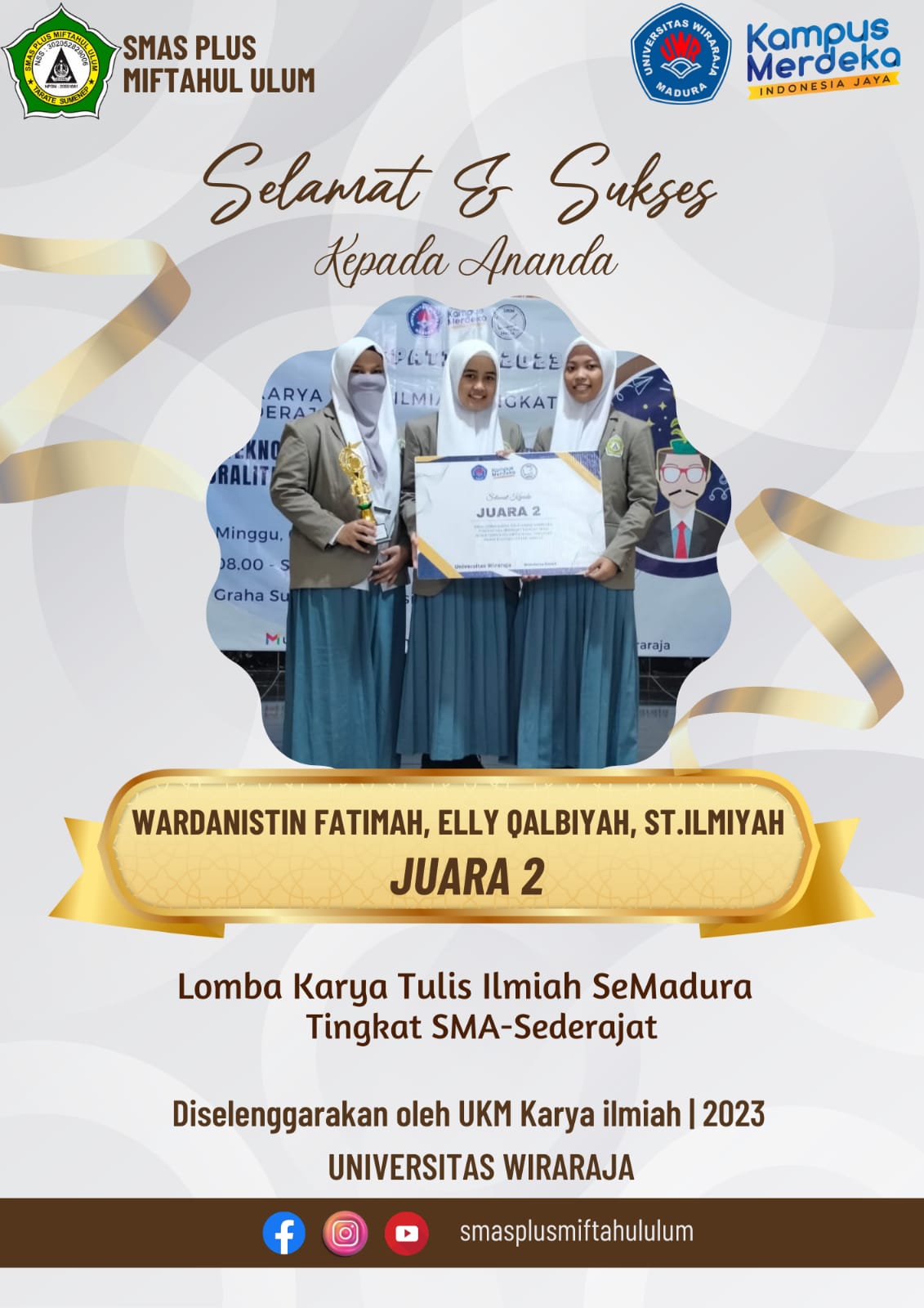 LOMBA KARYA TULIS ILMIAH SE-MADURA TINGKAT SMA SEDERAJAT