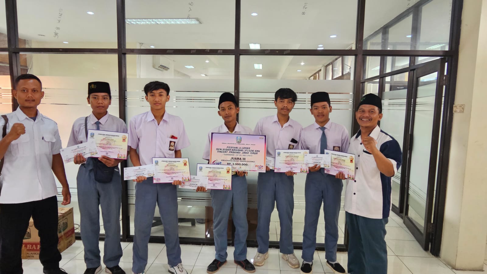 Lomba Kreativitas Musik Tradisi Tingkat Provinsi Jawa Timur ( Juara III )