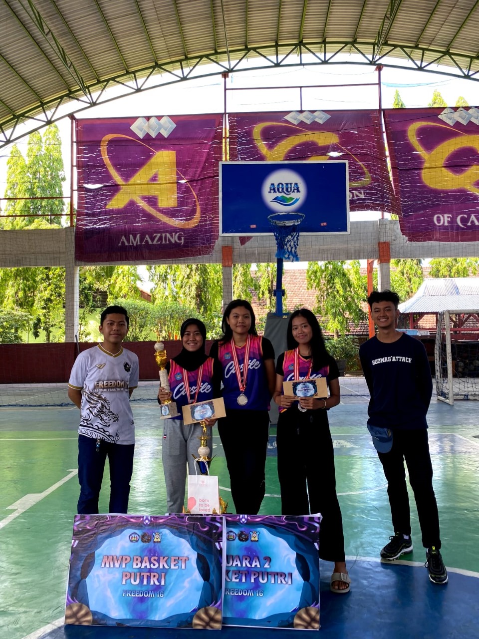 Juara 2 lomba basket pada Freedom\'16 SMAN 1 Kebomas