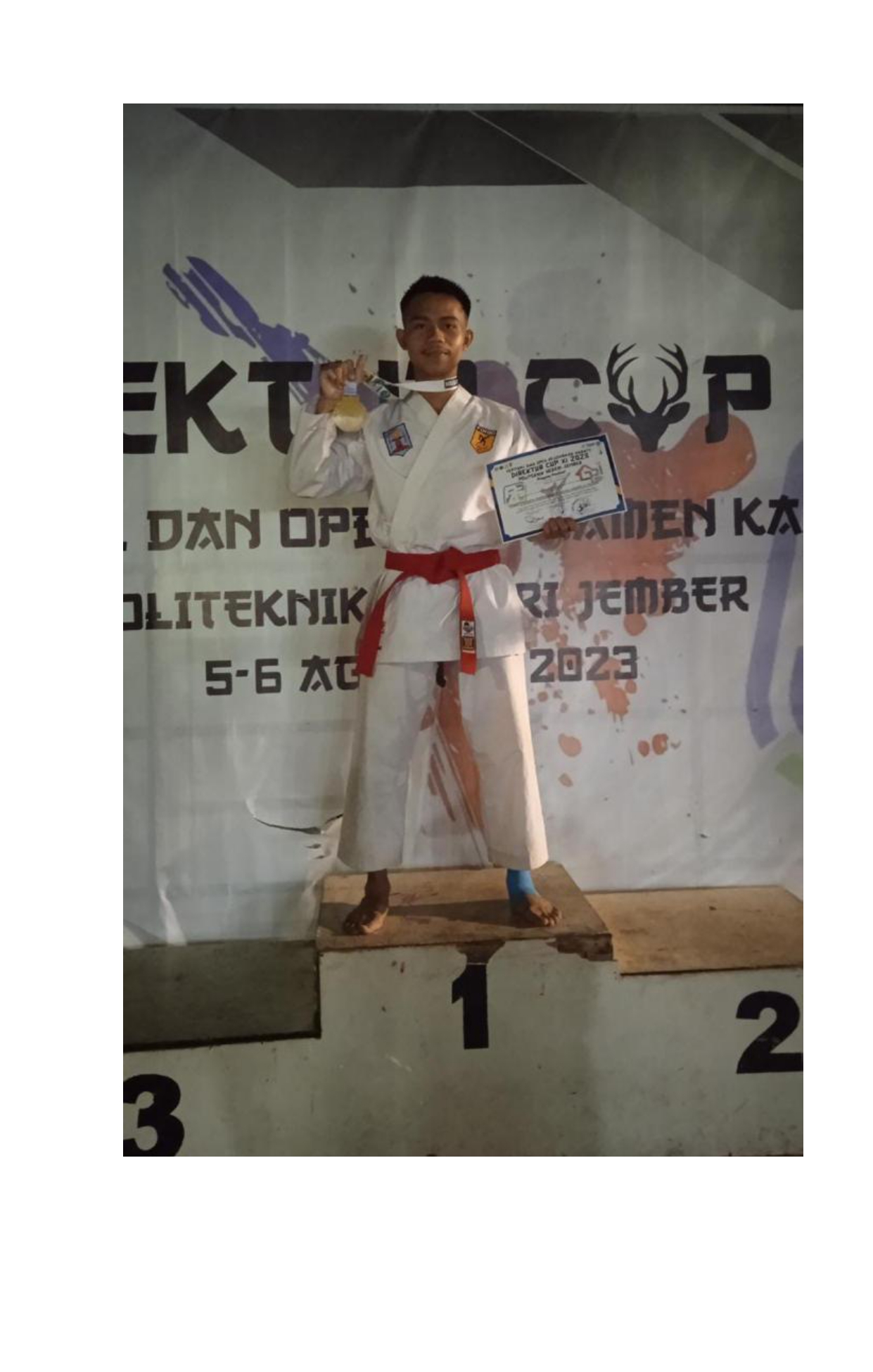 Juara 1 Kumite Perorangan -60kg Under 21 Putra