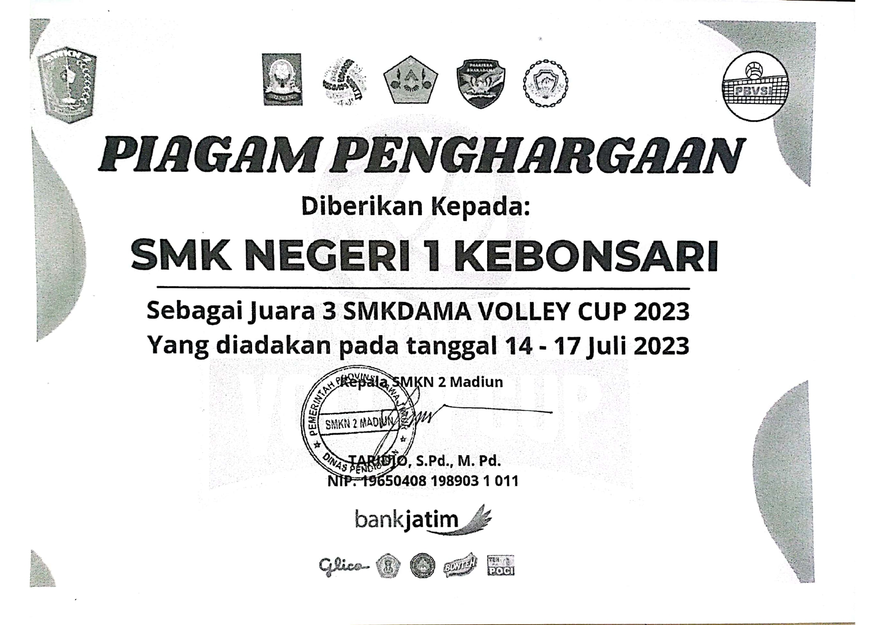 Lomba Bola Volly SMADAMA Volly Cup 2023