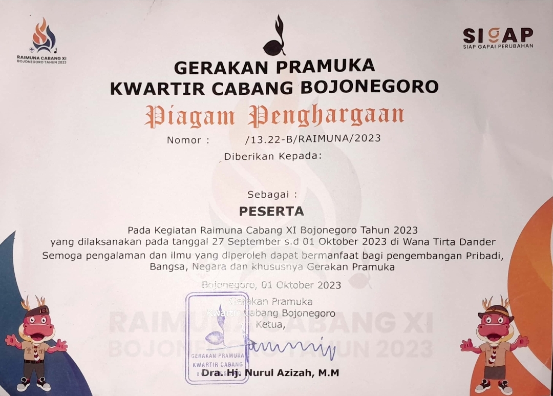 Raimuna Cabang XI Bojonegoro Tahun 2023