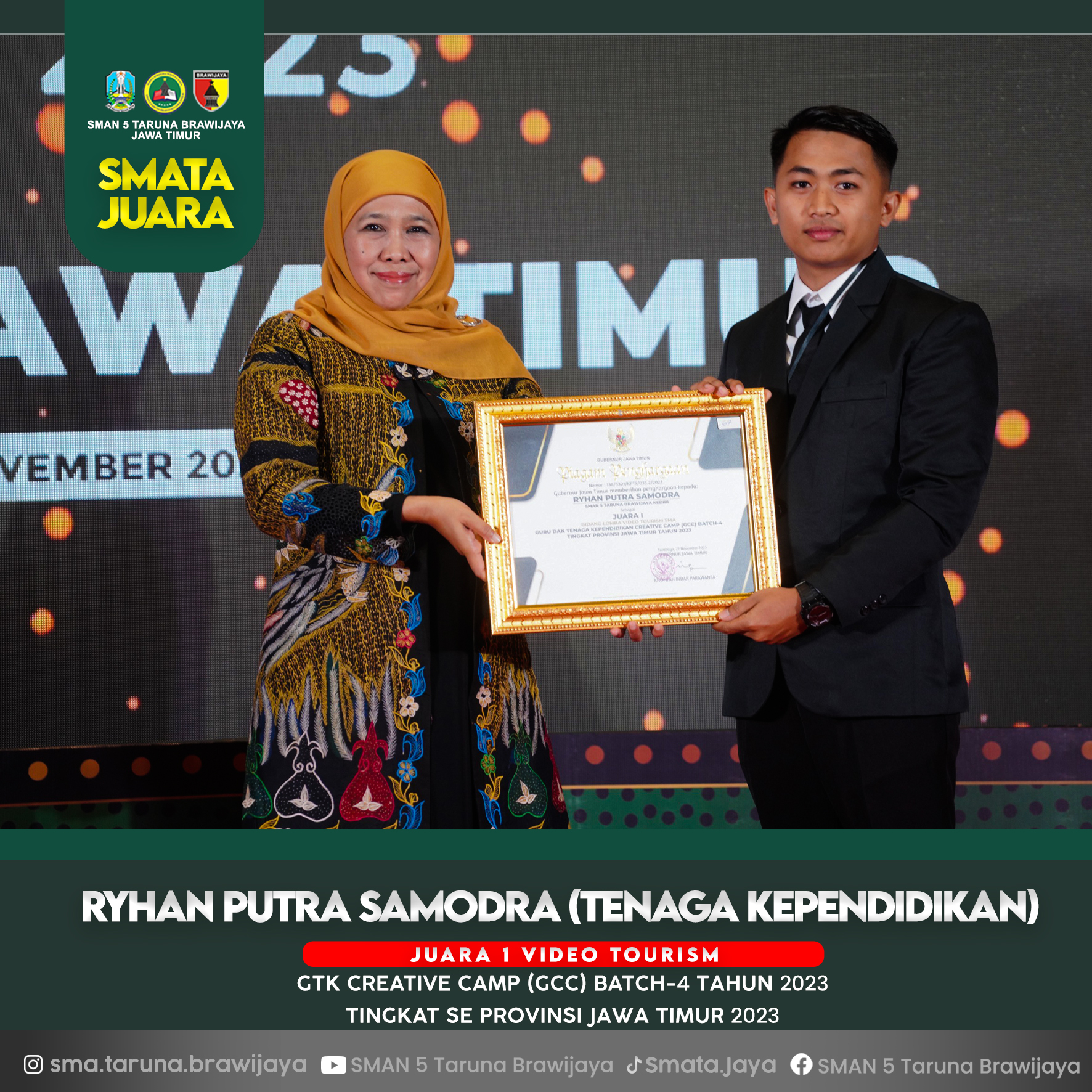 Juara 1 Video Tourism Guru Creative Camp (GCC) Batch 4 Tahun 2023