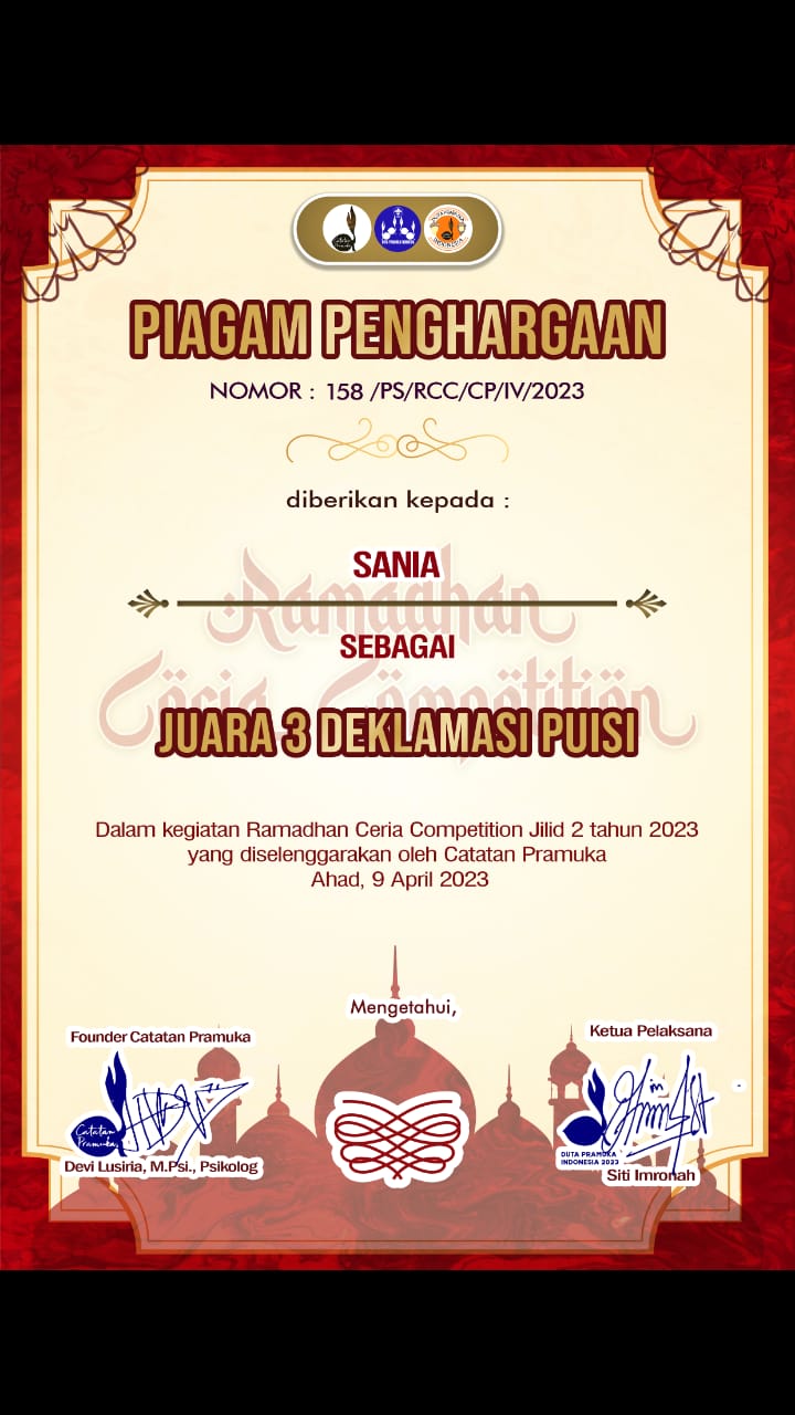 Lomba Ramadan Ceria Competition se-Indonesia (Baca Puisi)