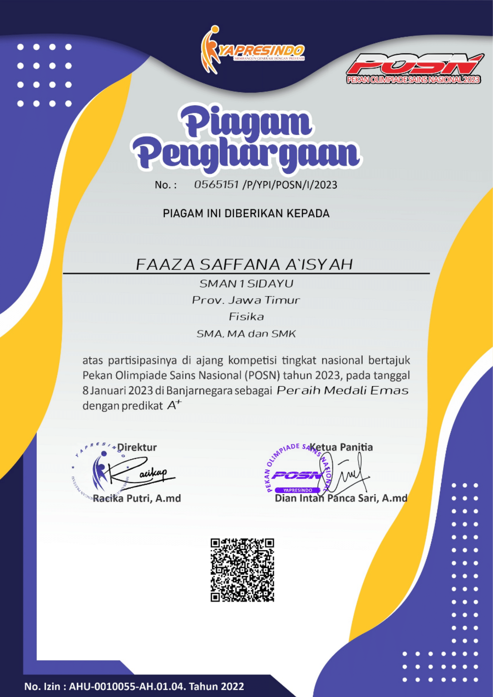 POSN (Pekan Olimpiade Sains Nasional)