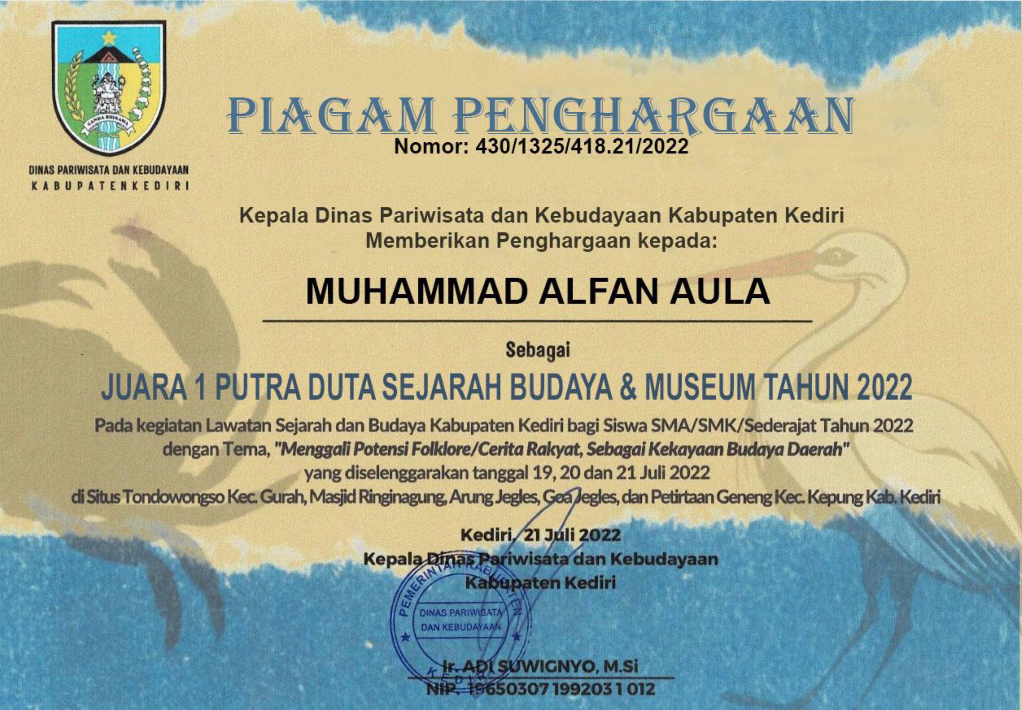 DUTA SEJARAH DAN BUDAYA