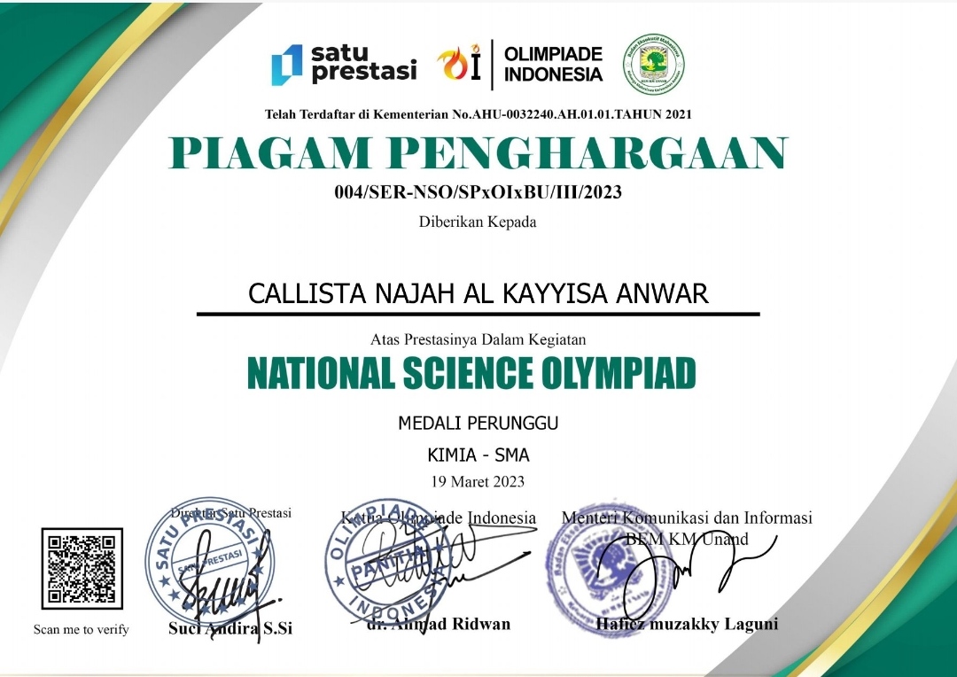 NATIONAL SCIENCE OLYMPIAD