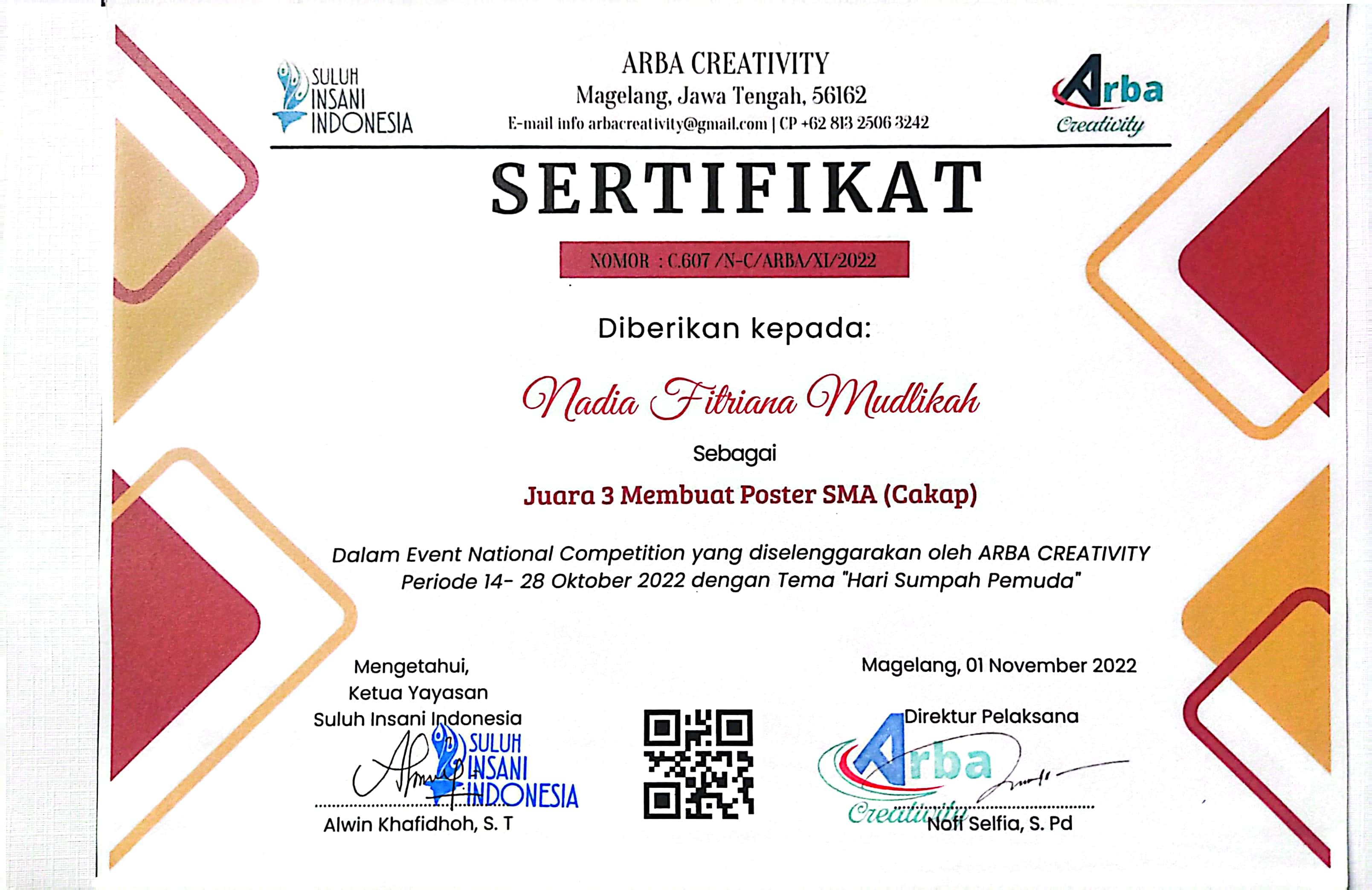 Lomba Membuat Poster SMA (Cakap) 