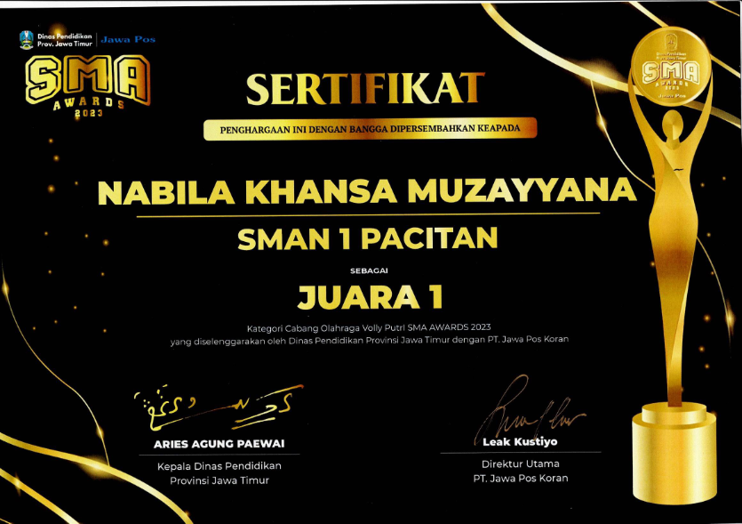 Lomba SMA AWARD Cabang Olahraga Volly Putri