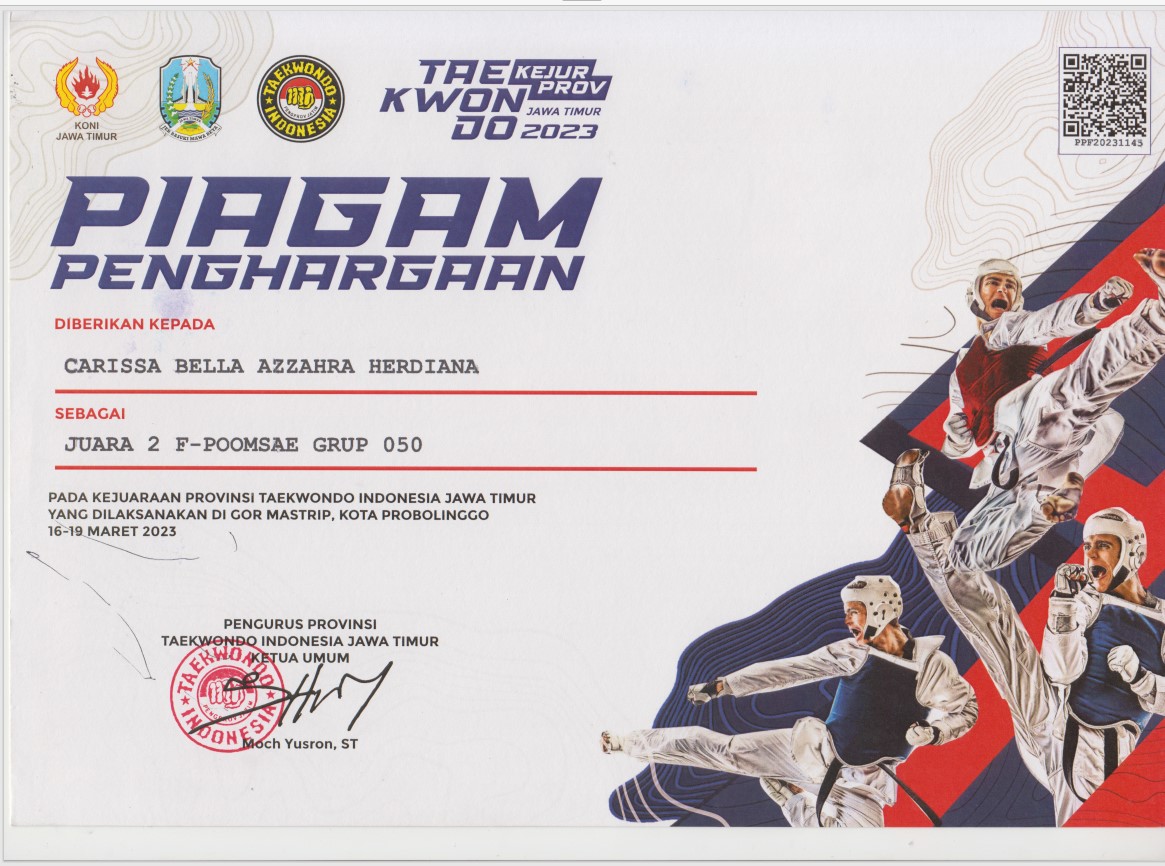 KEJUARAAN PROVINSI TAEKWONDO INDONESIA JAWA TIMUR