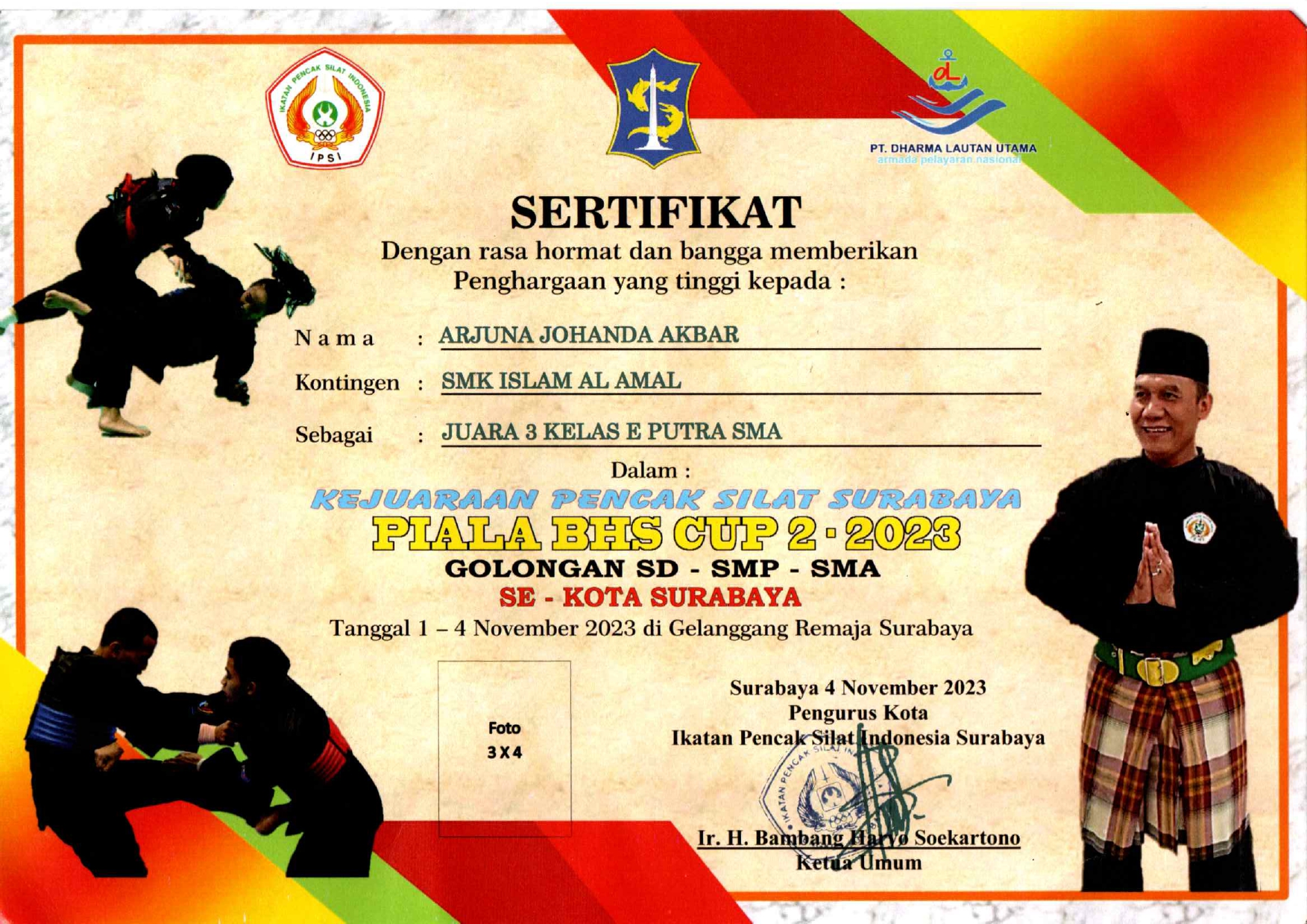 Kejuaraan pencak silat Surabaya Piala BHS se-Kota Surabaya