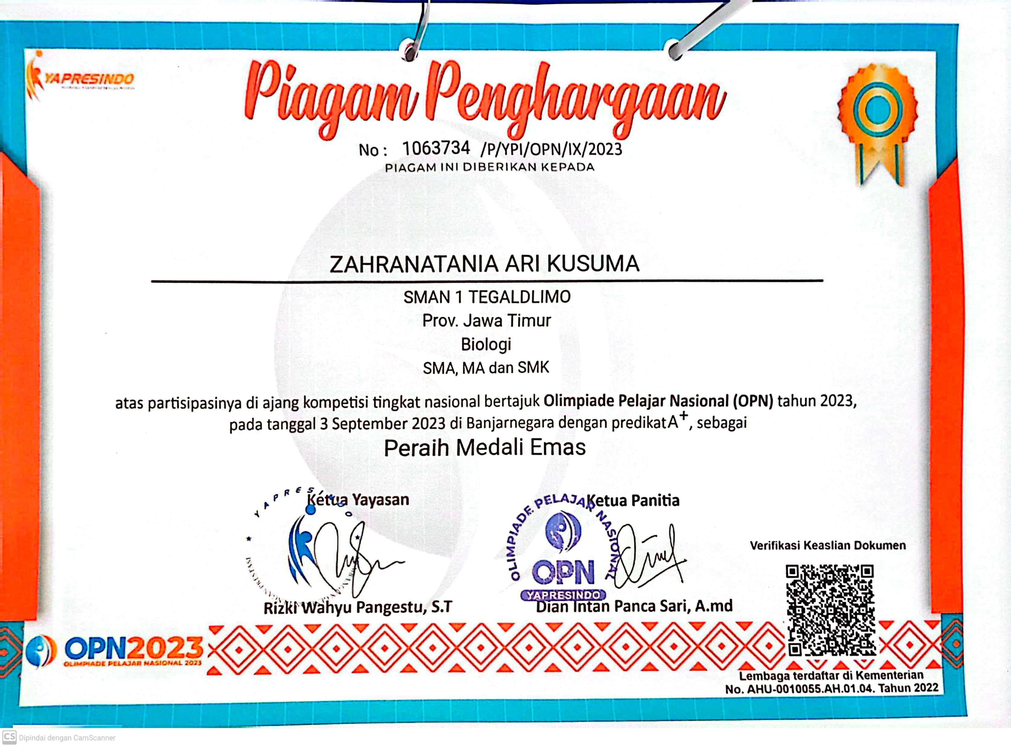 Olimpiade Pelajar Nasional (OPN)