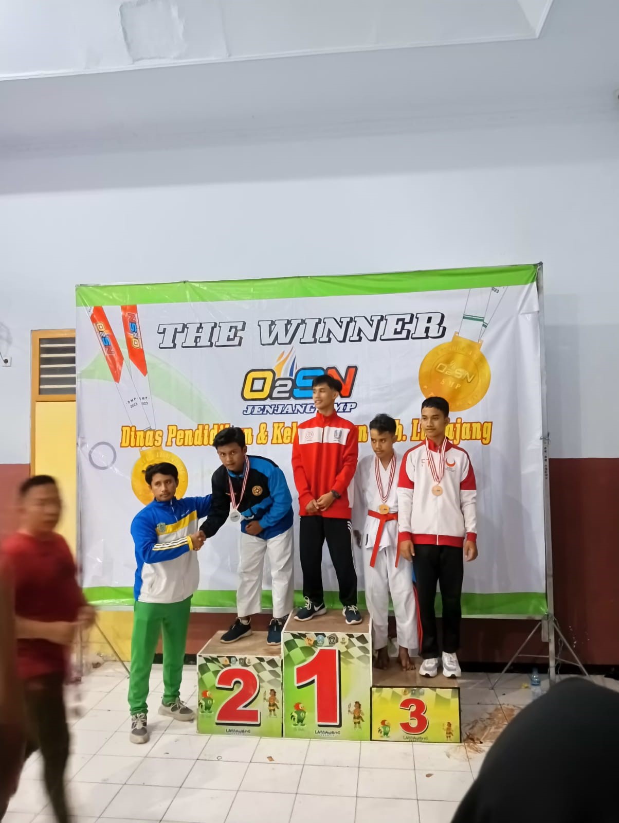 Juara 2 lomba Karate putra O2SN 2023 