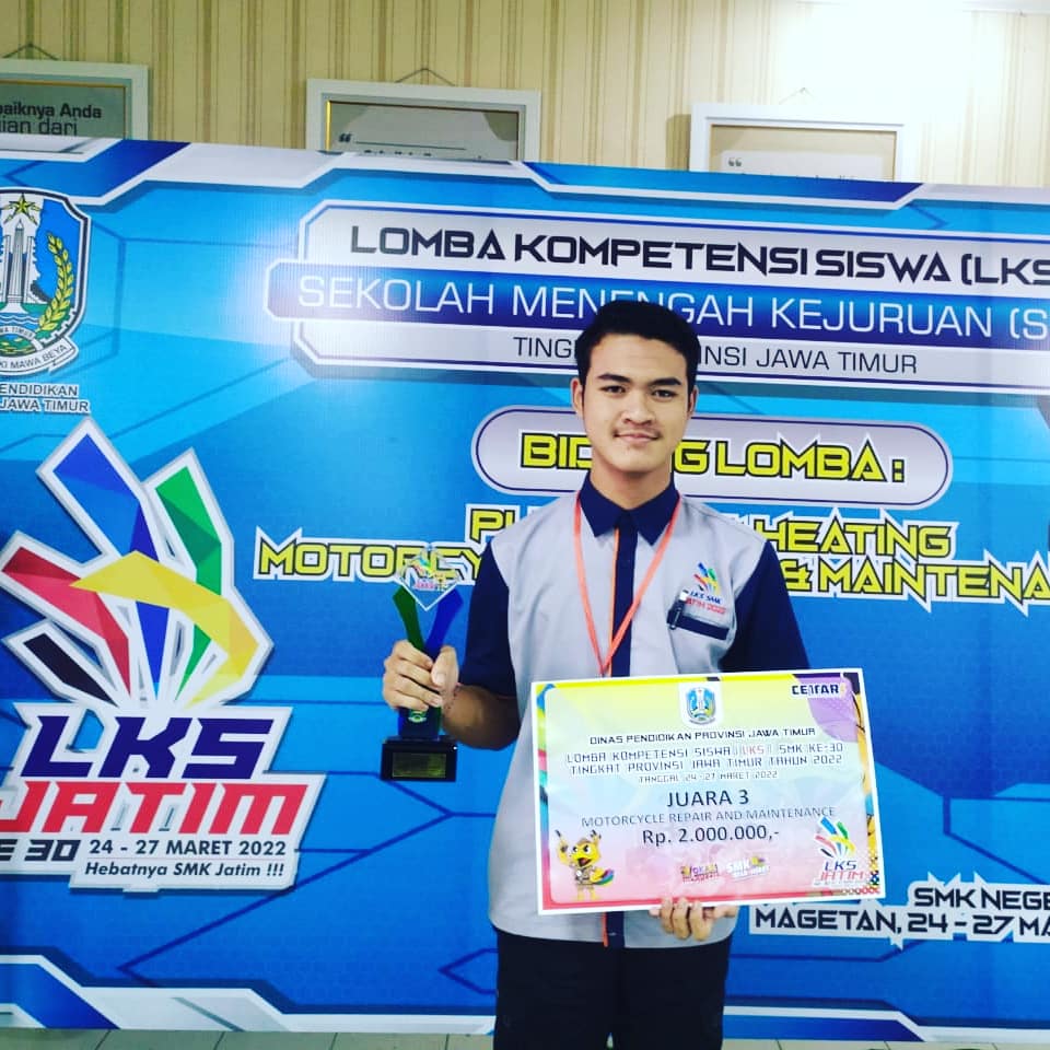 LOMBA KOMPETENSI SISWA SMK TINGKAT JAWA TIMUR TAHUN 2022 BIDANG LOMBA MOTORCYCLE REPAIR AND MAINTENANCE