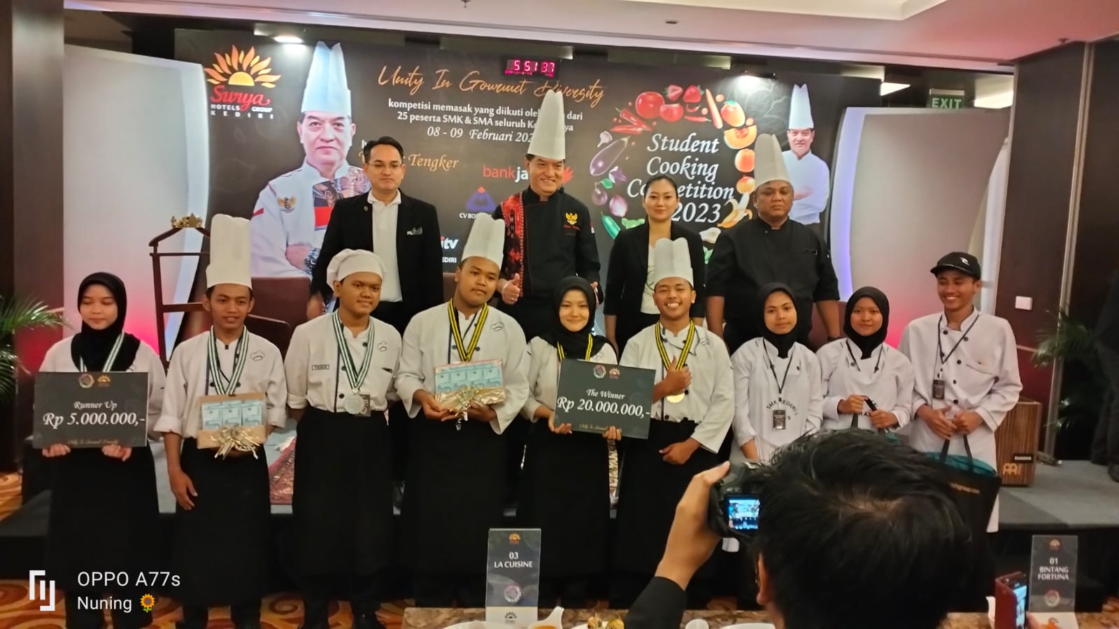 1.LOMBA STUDENT COOKING COMPETITION TGL.8-9 FEBRUARI 2023 DI HOTEL GRAND SURYA