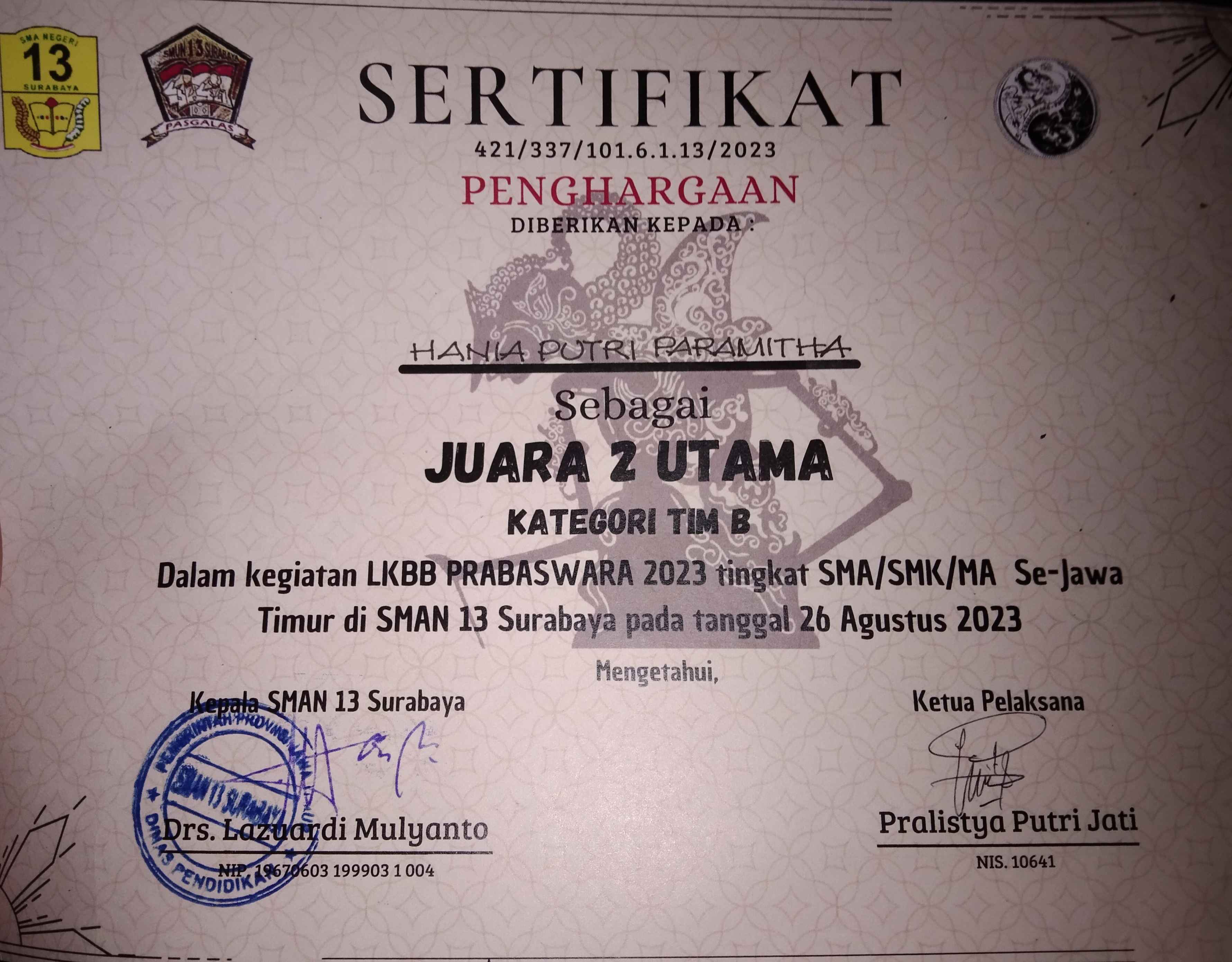 LKBB PRABASWARA 