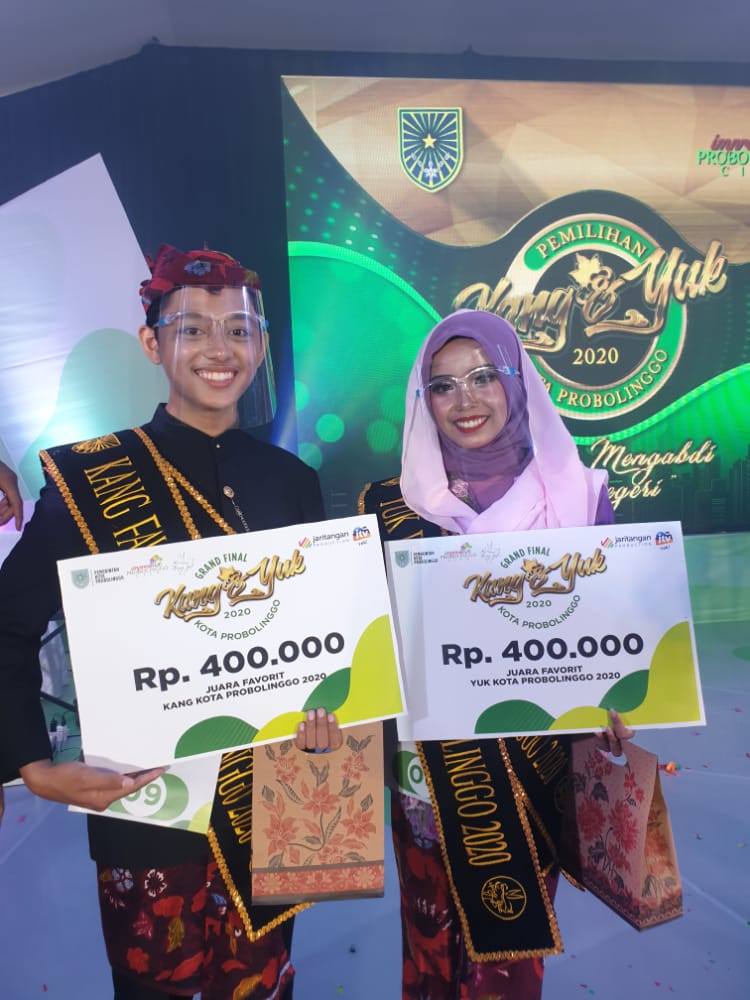 Juara Favorit Yuk Kota Probolinggo dalam rangka Pemilihan Duta Wisata Kota Probolinggo Tahun 2020